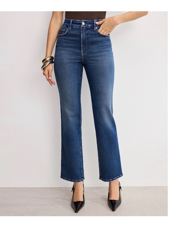 Good American Denim - Good American Soft Tech Good Curve Straight Jeans